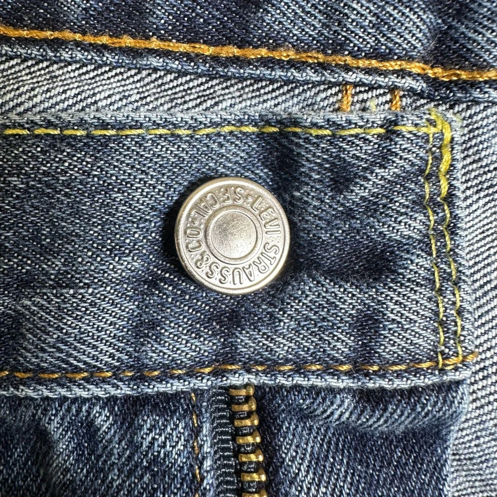Levis 560 Comfort Fit Jeans Mens Blue Relaxed Tapered Leg Denim Pants 46x29